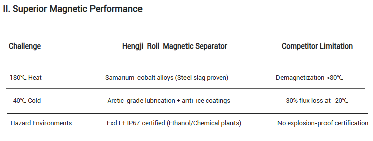 Superior Magnetic Performance